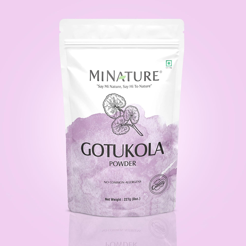 Face mask mixture with Gotu Kola powder for natural skincare prep.
