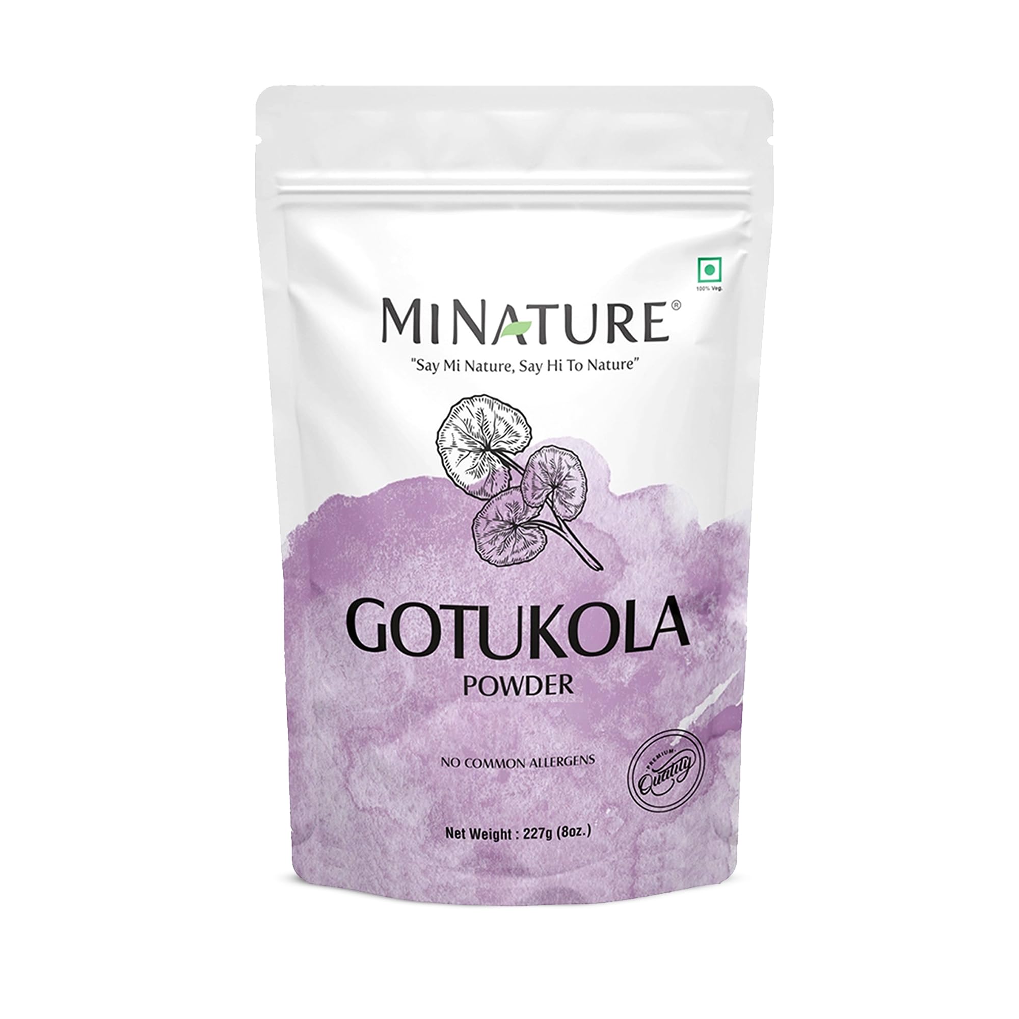Minature Gotu Kola Powder in a resealable pack for fresh daily use.