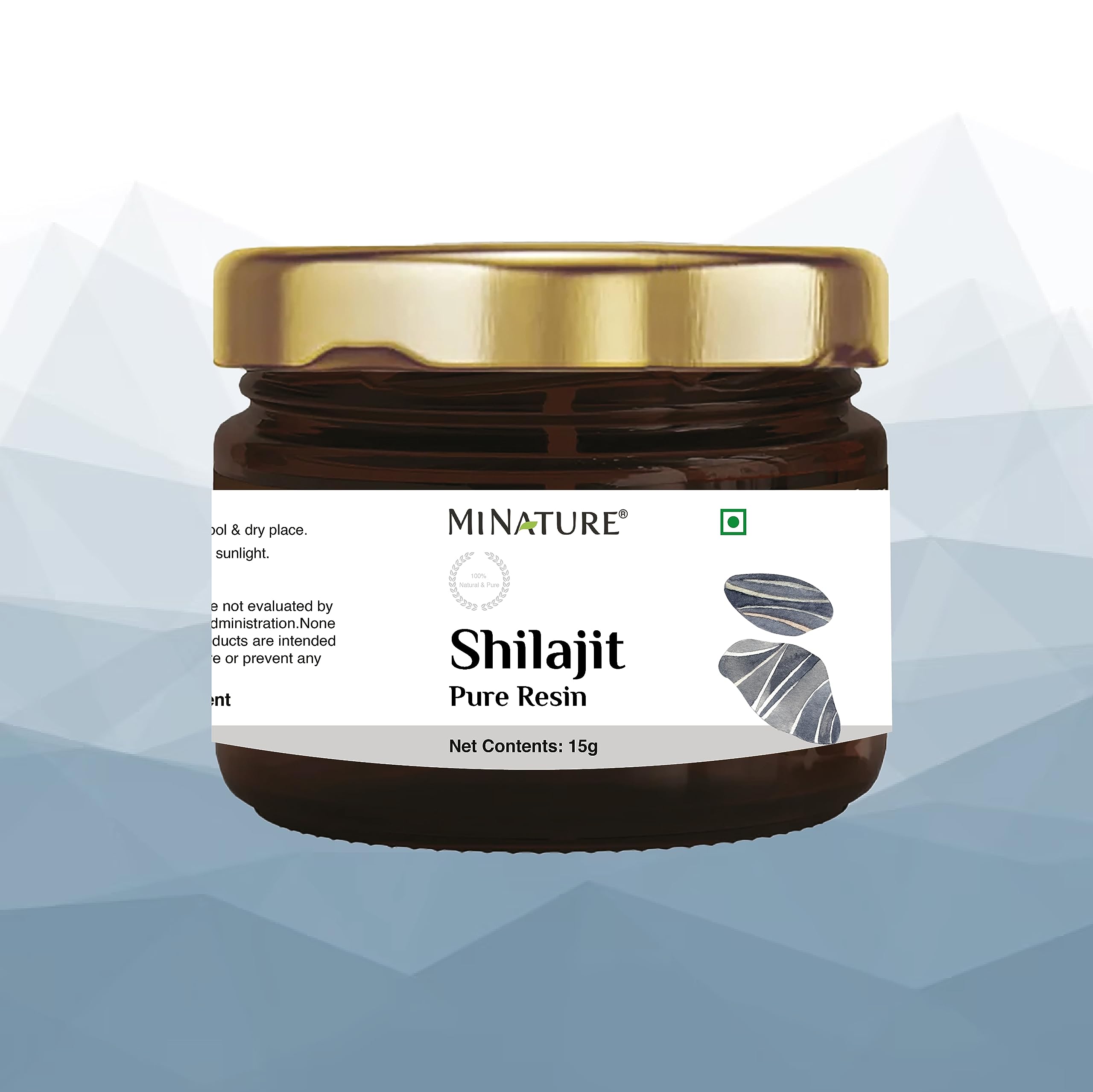 minature Shilajit Resin dosing spoon shot for convenient daily use
