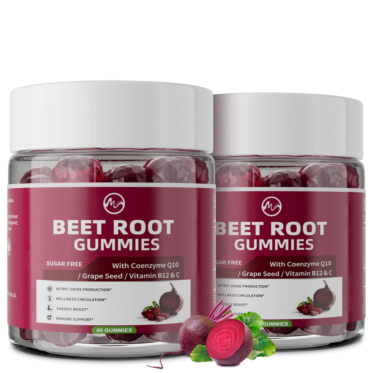 Minch Beet Root Gummies bottle showing convenient energy support for daily routines