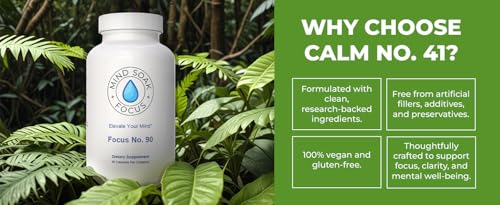 Mind Soak Focus No. 90 ingredients omega-3 closeup for brain health support