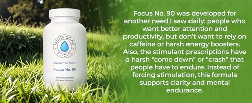 Mind Soak Focus No. 90 lab certifications GMP badge