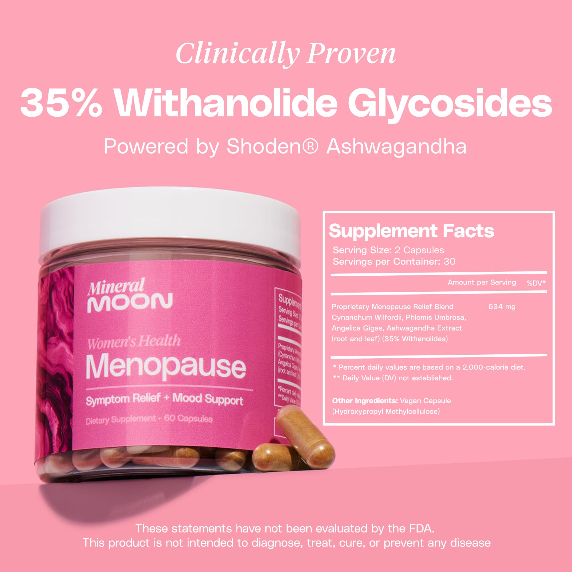 Mineral Moon night sweats relief capsules promote restful nights.