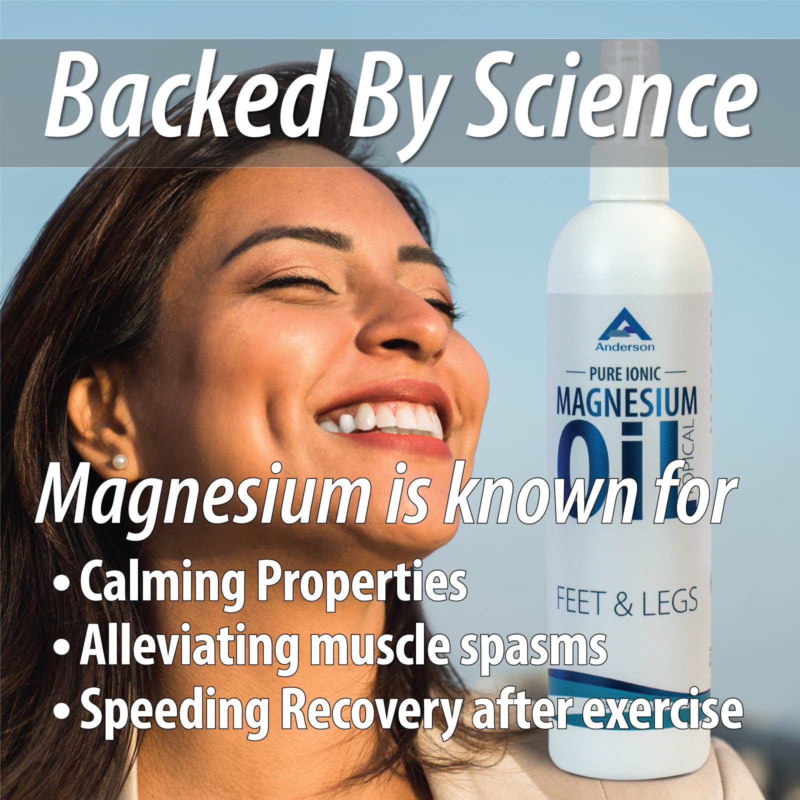 Close-up of Mineral Resources magnesium oil spray nozzle showing product focus.