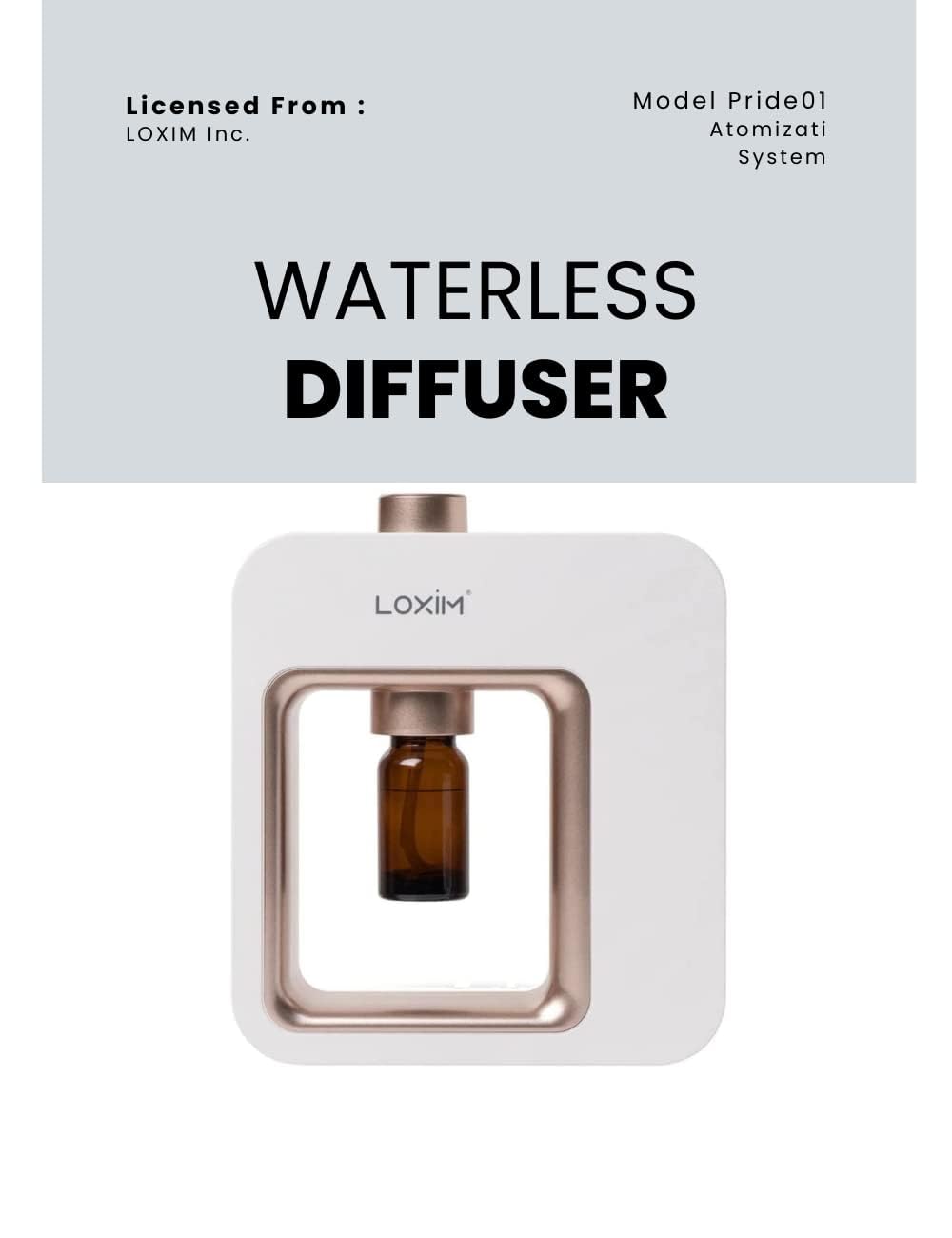 Minidiva Aromatherapy Diffuser demonstrates direct oil atomization for pure scents.
