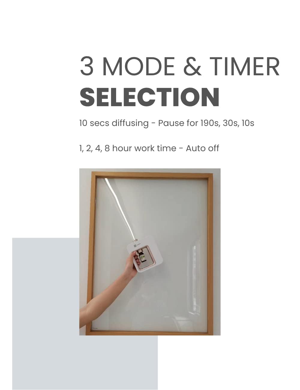 Minidiva diffuser ultra-quiet operation keeps spaces peaceful during aromatherapy.