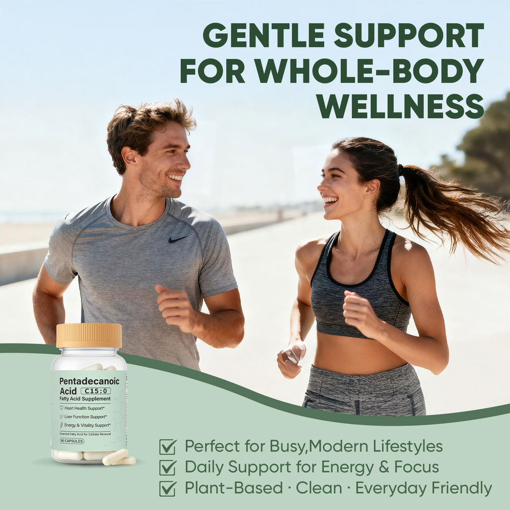 Minyang Pentadecanoic Acid vegan capsules; gluten-free and soy-free