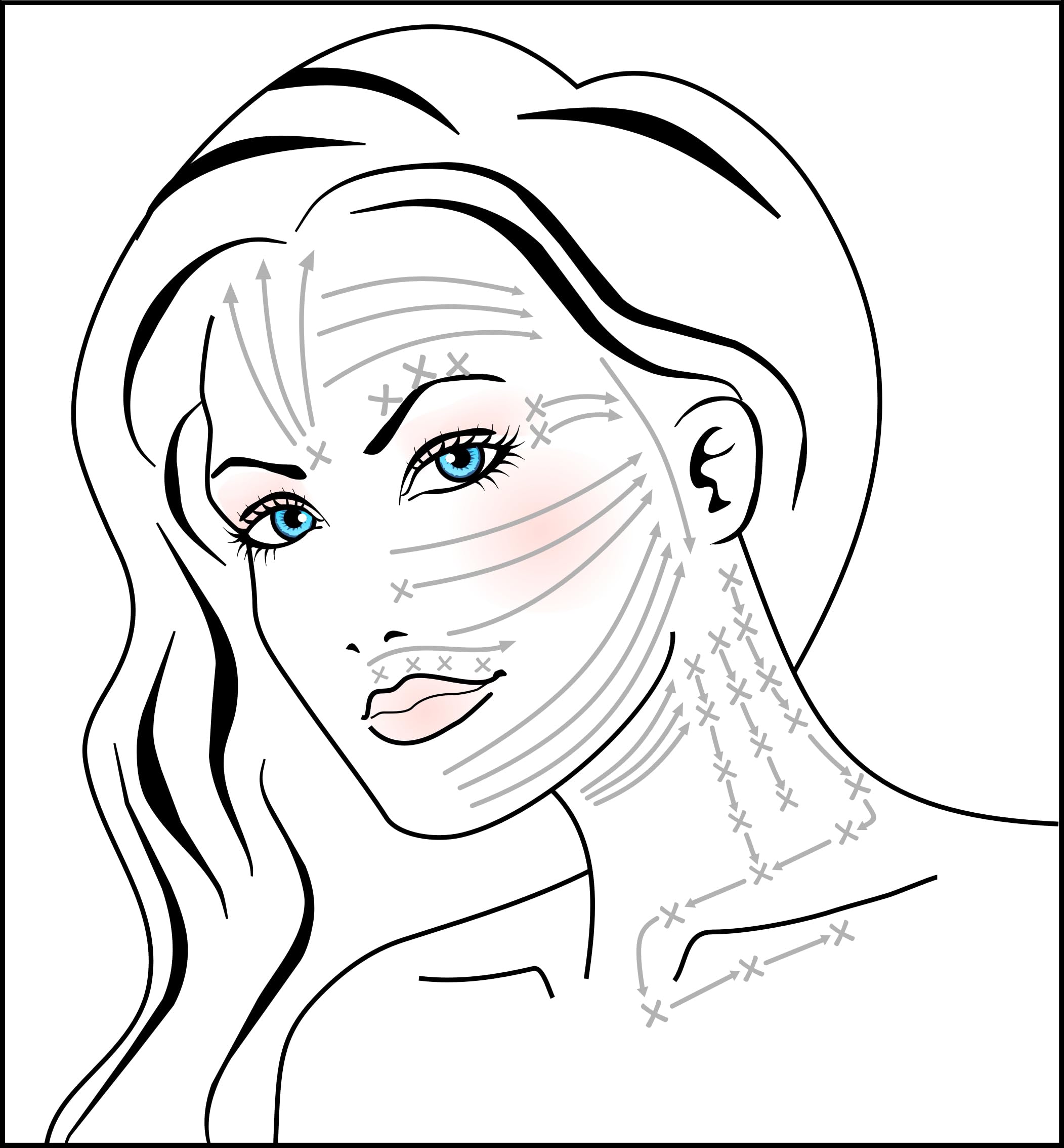 Mira Dynamics wrinkle-release visual demonstrates smoothing effect during daily use.