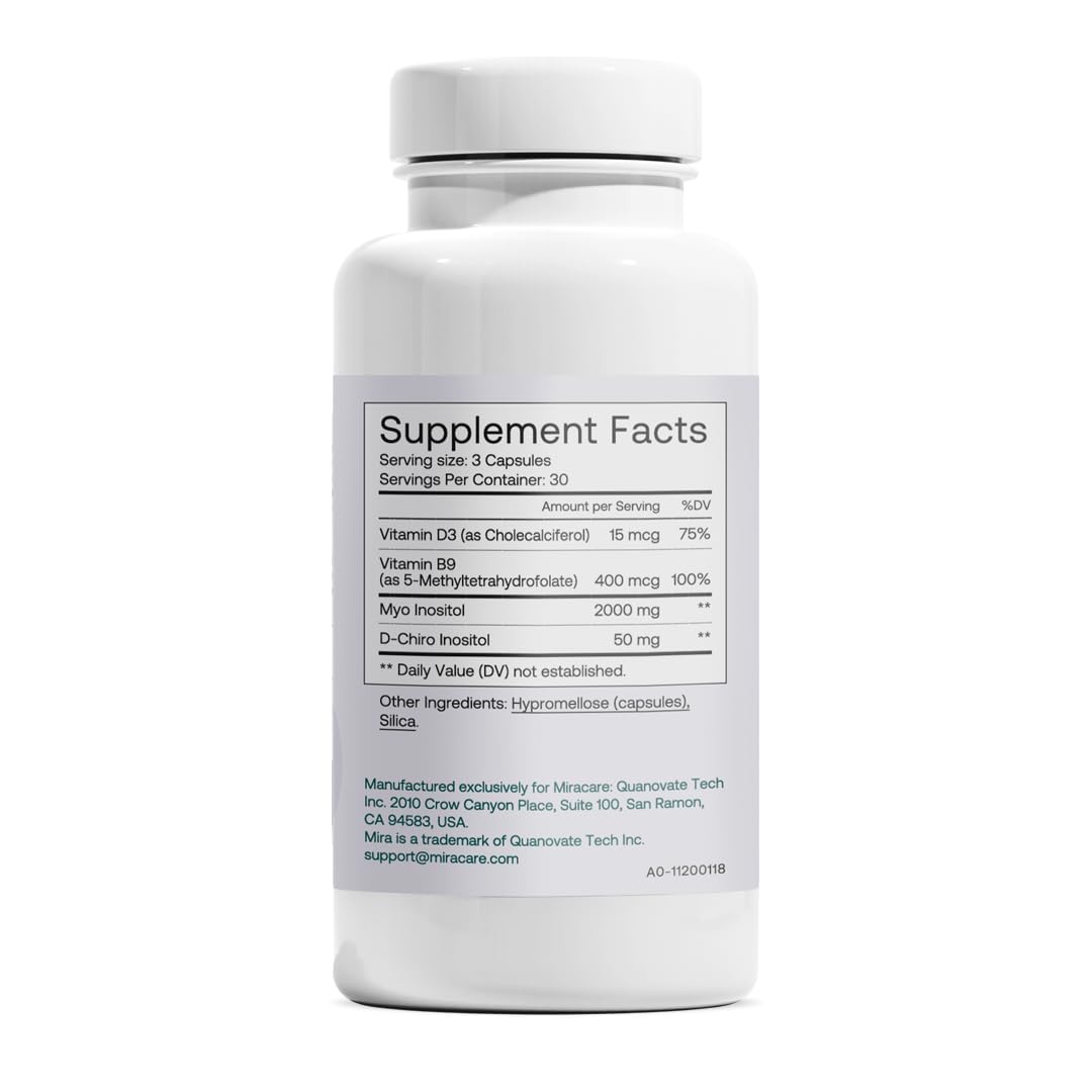 MIRA PCOS bottle perspective highlighting compact size