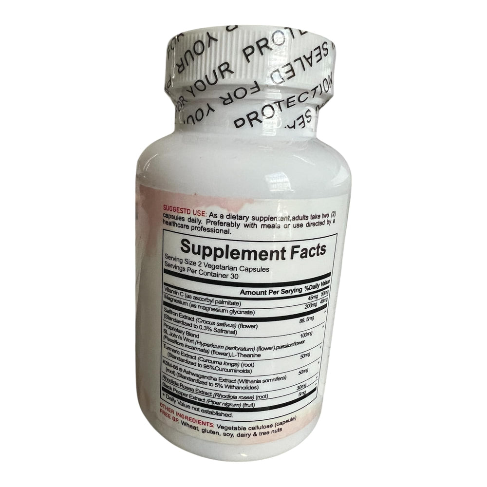 MIRACLE Mood ashwagandha root accent showing adaptogenic blend.