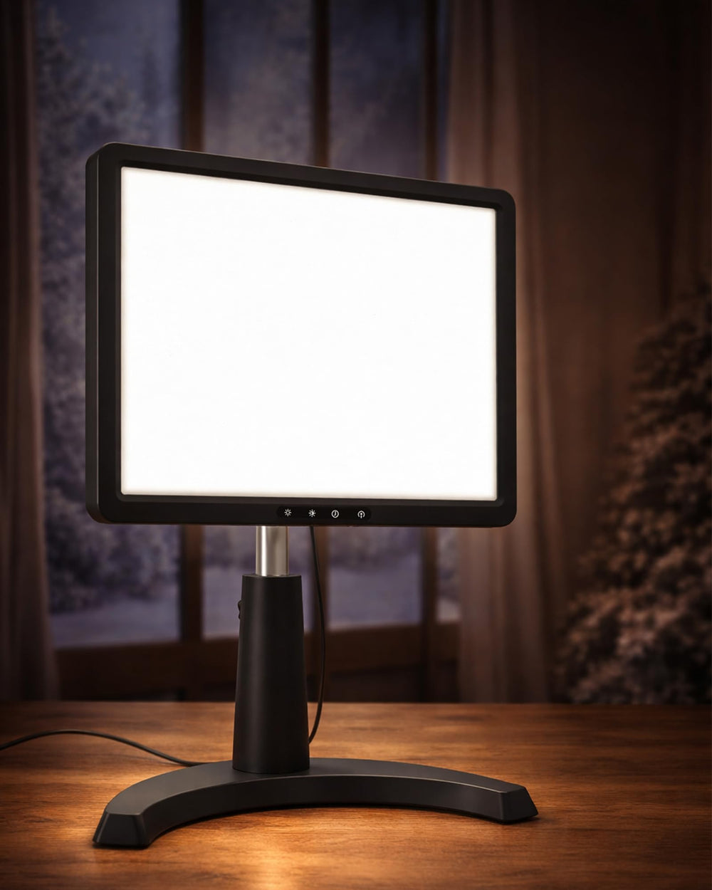 MirthSip 10000 full-spectrum lamp provides bright desk lighting for reading