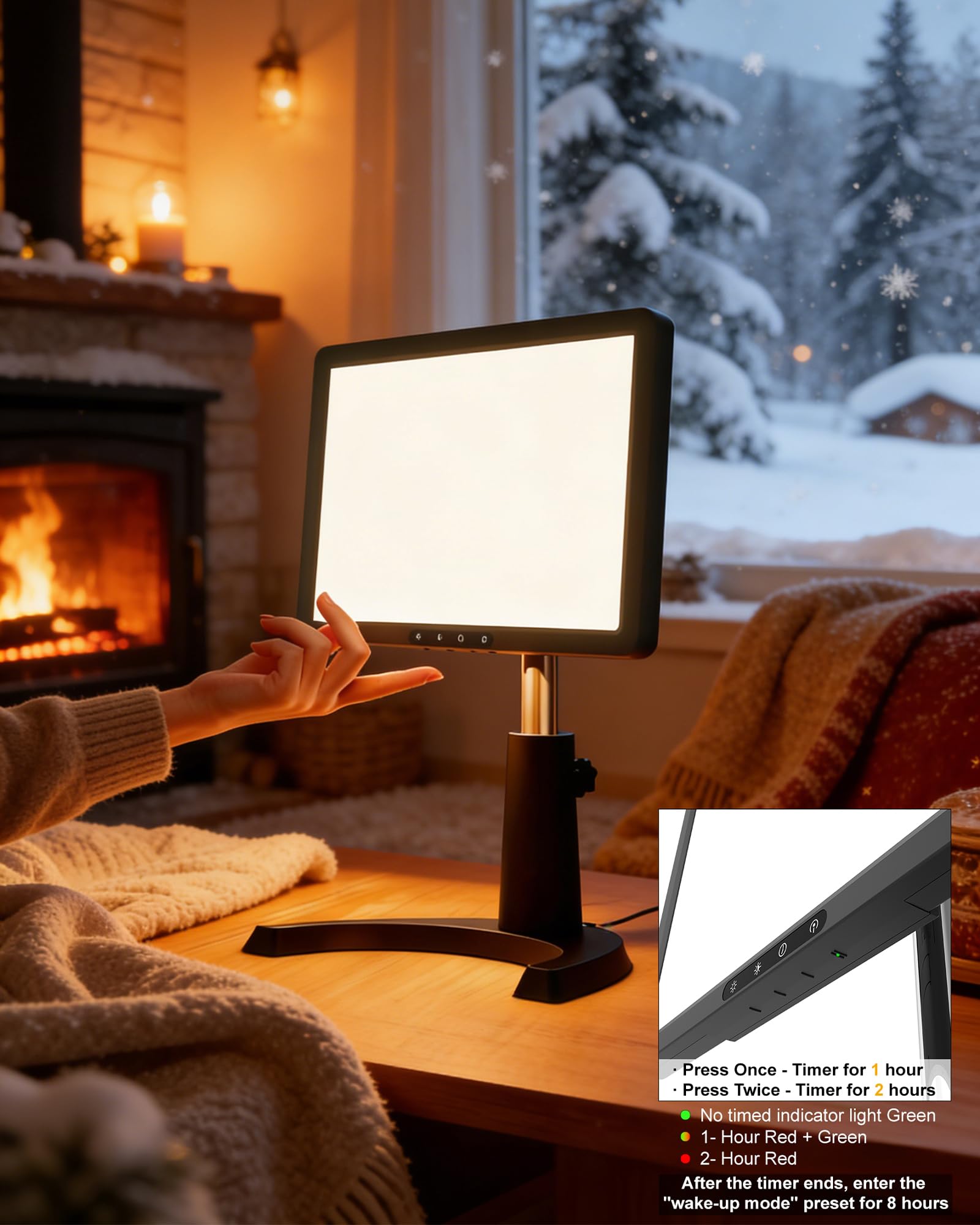 MirthSip desk 45-degree stand targets light exactly where you work