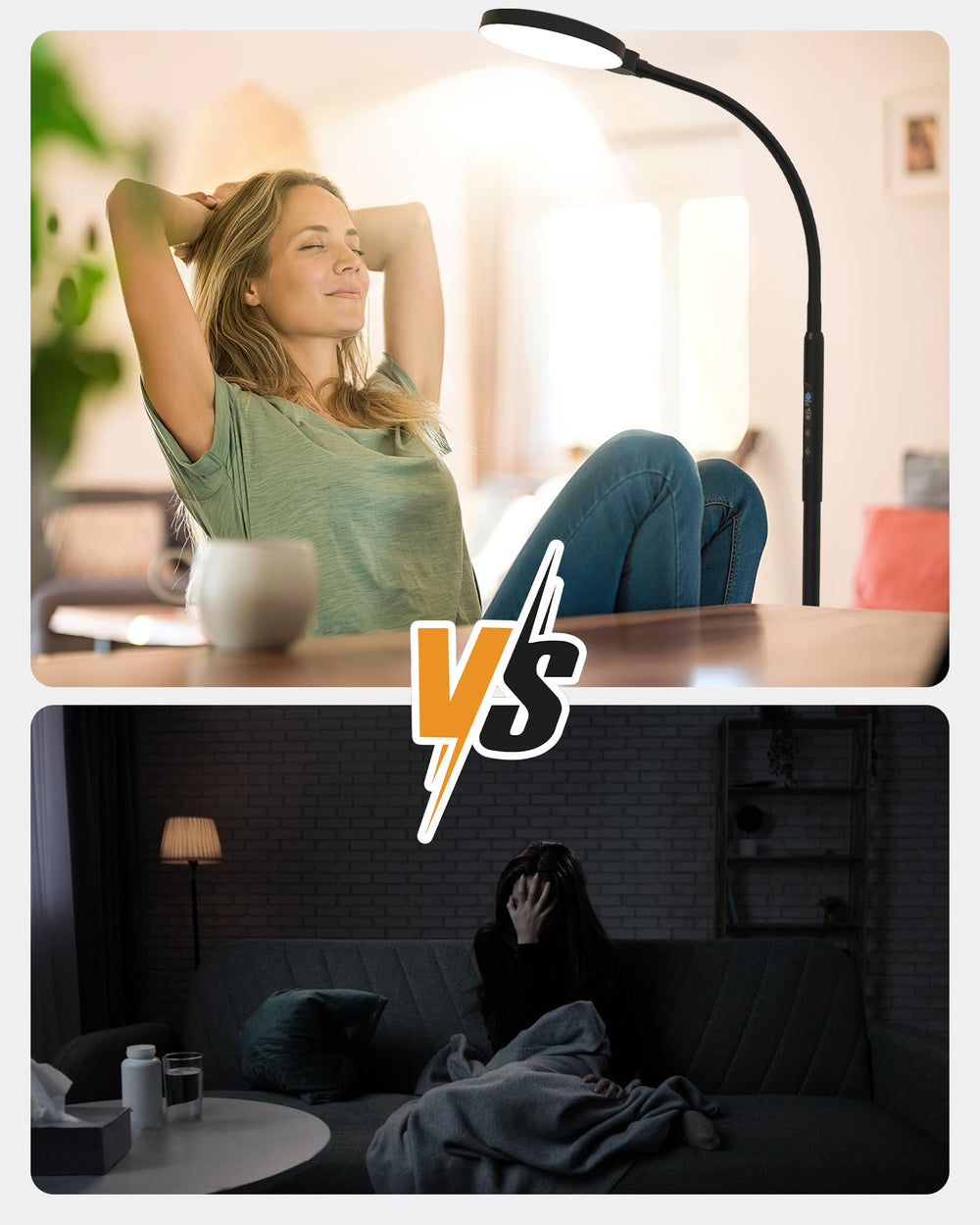 MirthSip lamp includes a remote control for easy adjustments