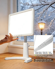 MirthSip portable compact daylight lamp easy to move between rooms