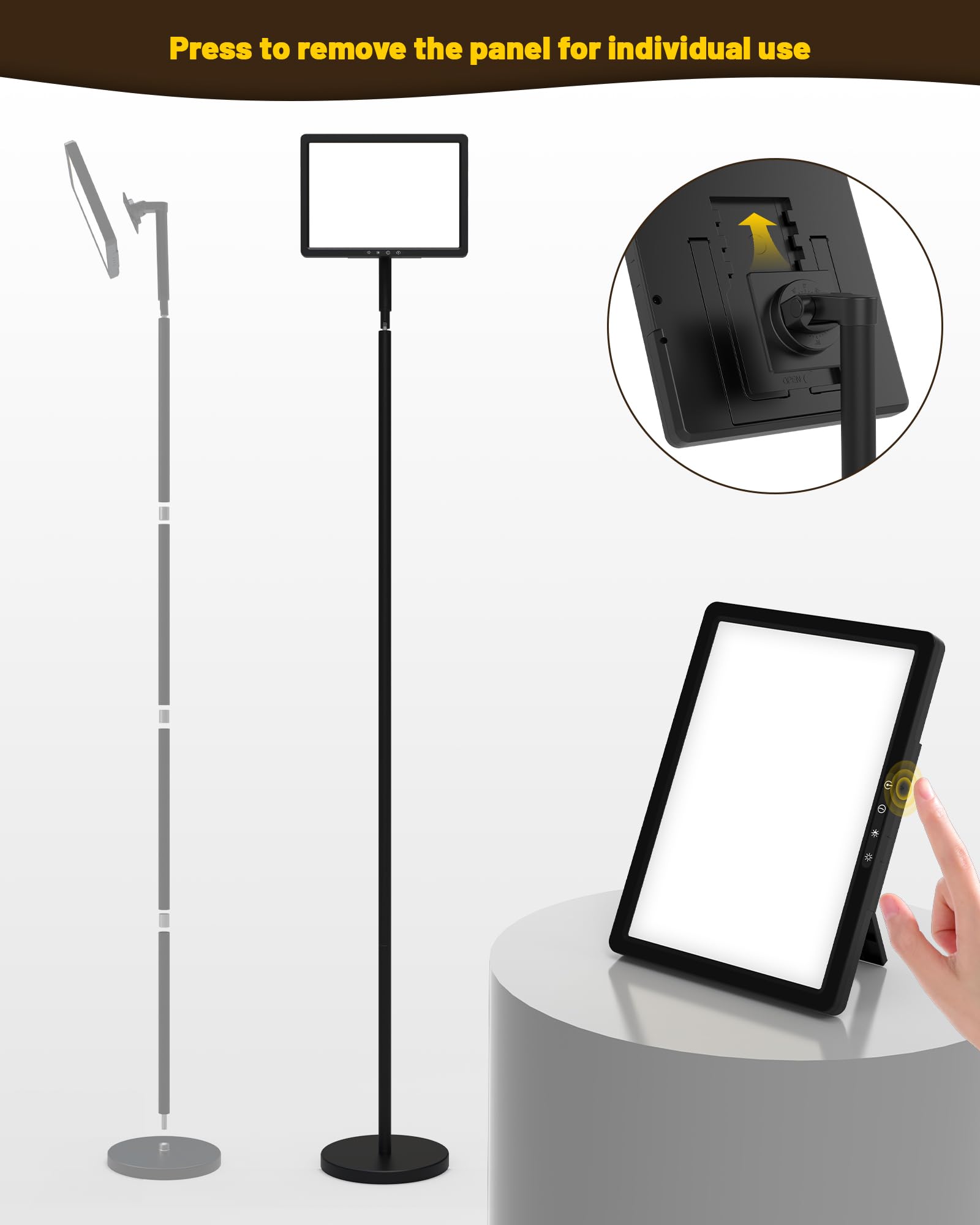 MirthSip Sunlight Lamp with 10 brightness levels for task versatility