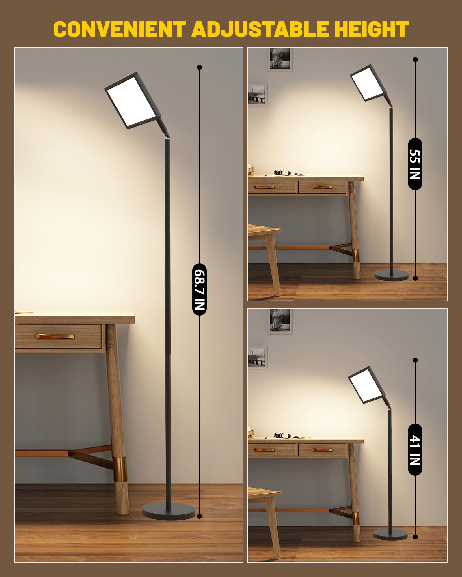 MirthSip Sunlight Lamp mounted with its versatile 4-in-1 mount