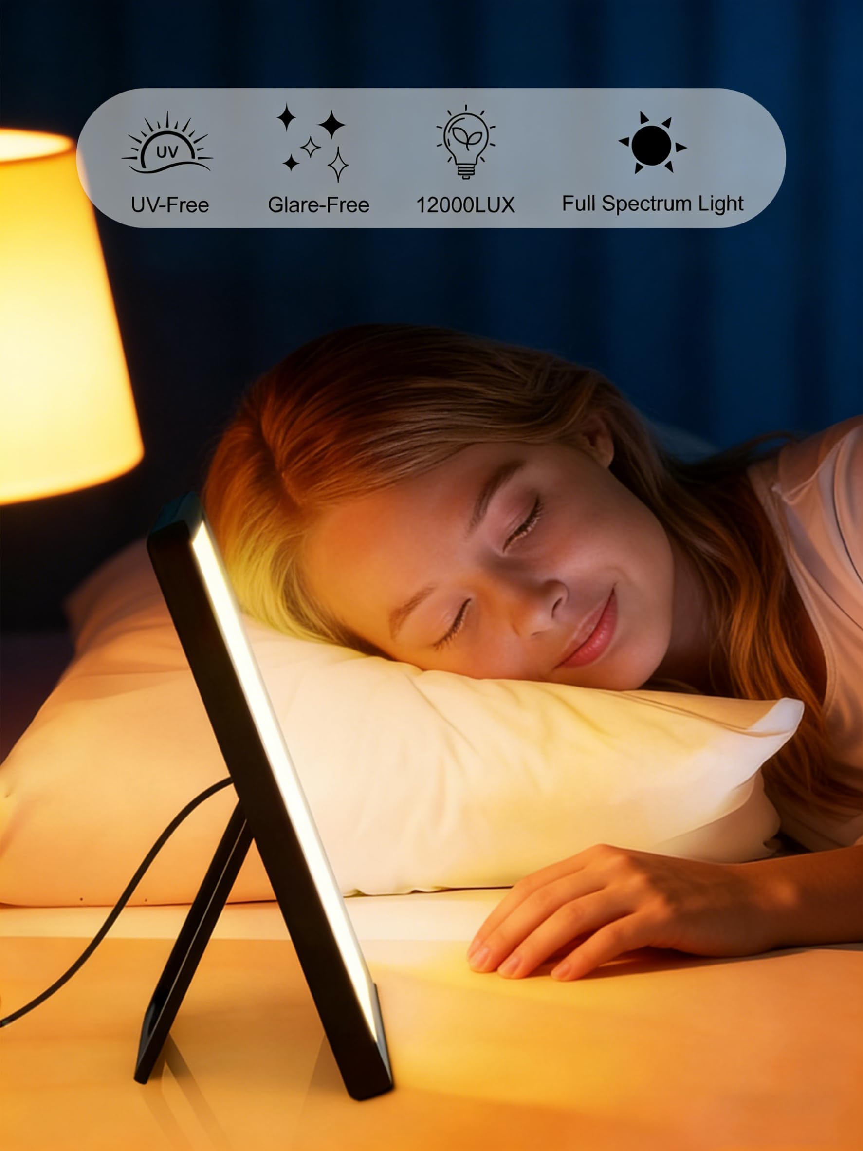 MirthSip Sunlight Lamp brightness-control provides precise lighting levels for tasks