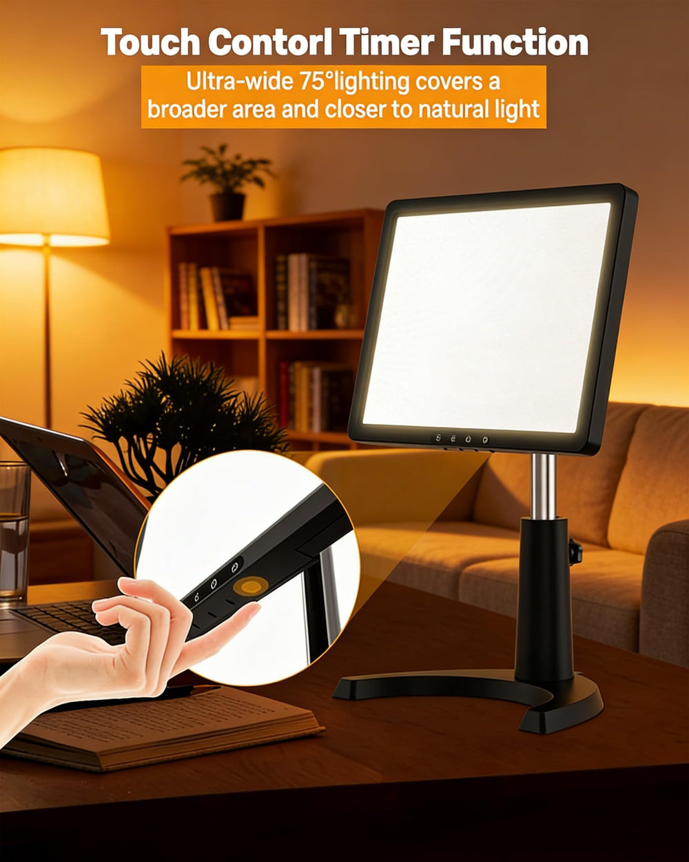 MirthSip Sunlight Lamp remote-control enables quick mode changes from a distance
