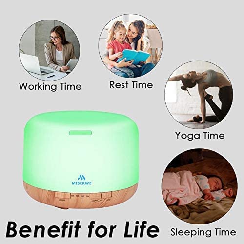 MISERWE diffuser operates quietly for focused work or relaxation