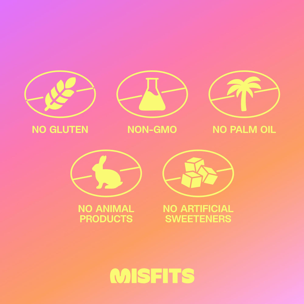 Misfits pack of 12 variety flavors for convenient nutrition.