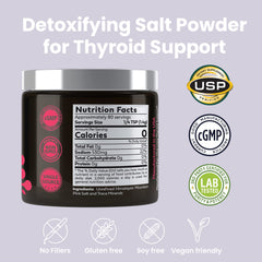 Miss Lizzy HaloDetox bottle pour illustrating convenient daily use and hydration support.