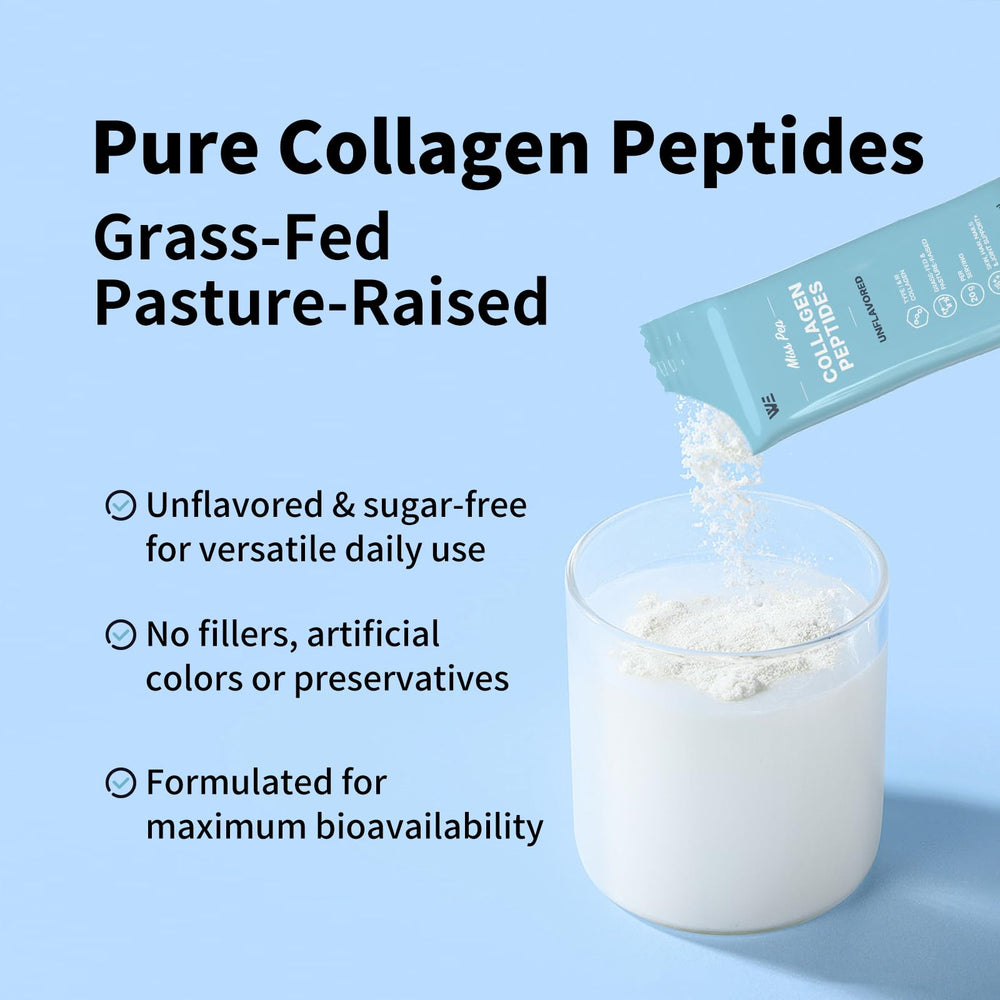 MISS PEP Collagen Peptides stirred into coffee for a flavor-neutral boost.