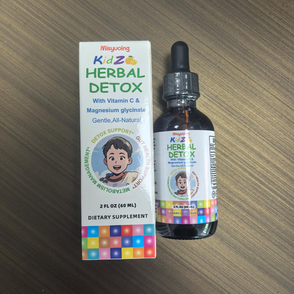 Brand packaging of Misyvoing gut support with 60 ml bottle.