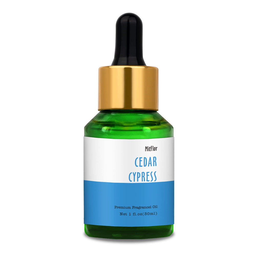 MitFlor Cedar Cypress fragrance oil bottle for long-lasting DIY fragrances