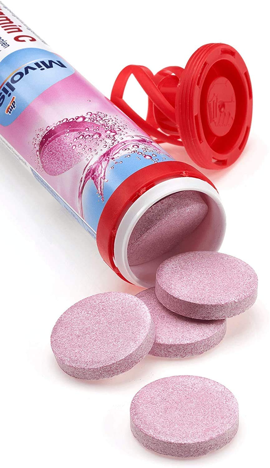 Pack shot of twenty Mivolis tablets for daily supplementation.