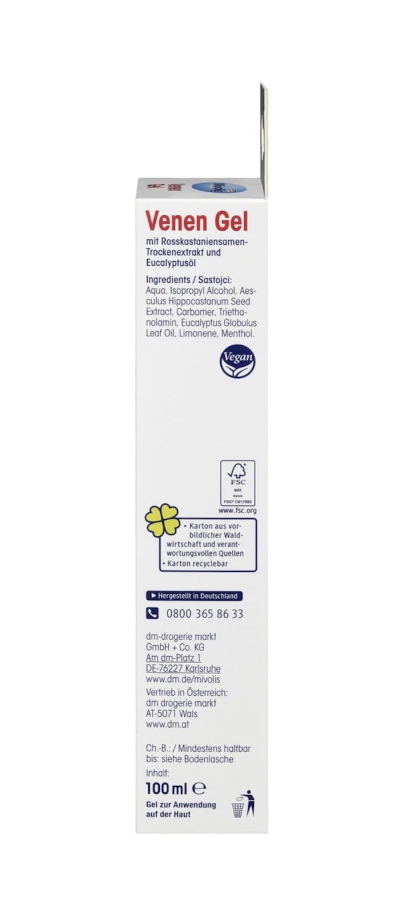 Mivolis Vein Gel cooling sensation during application for quick leg relaxation.