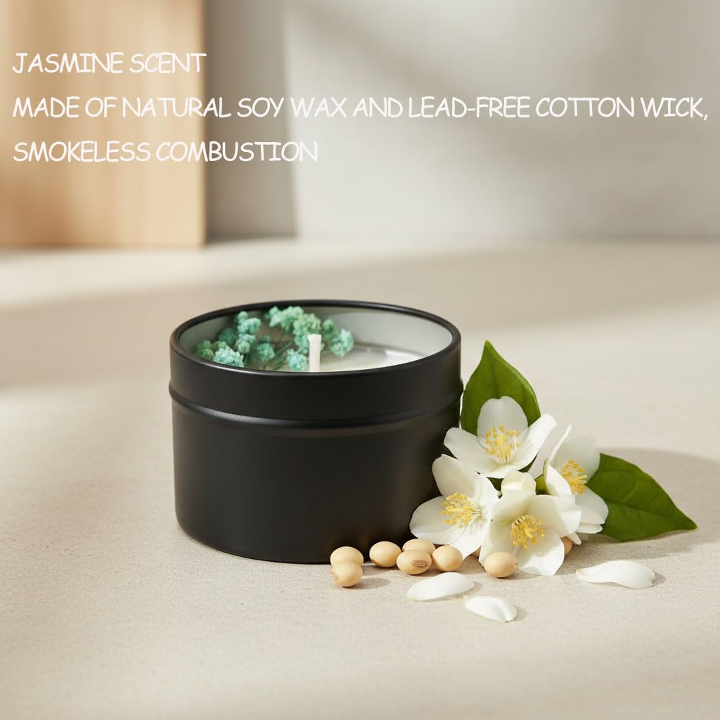 Mivra Zyora Jasmine aromatherapy candle scent creating calm ambiance.