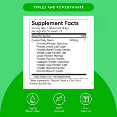 MIXHERS Hergreens with digestive enzymes illustration supporting digestion