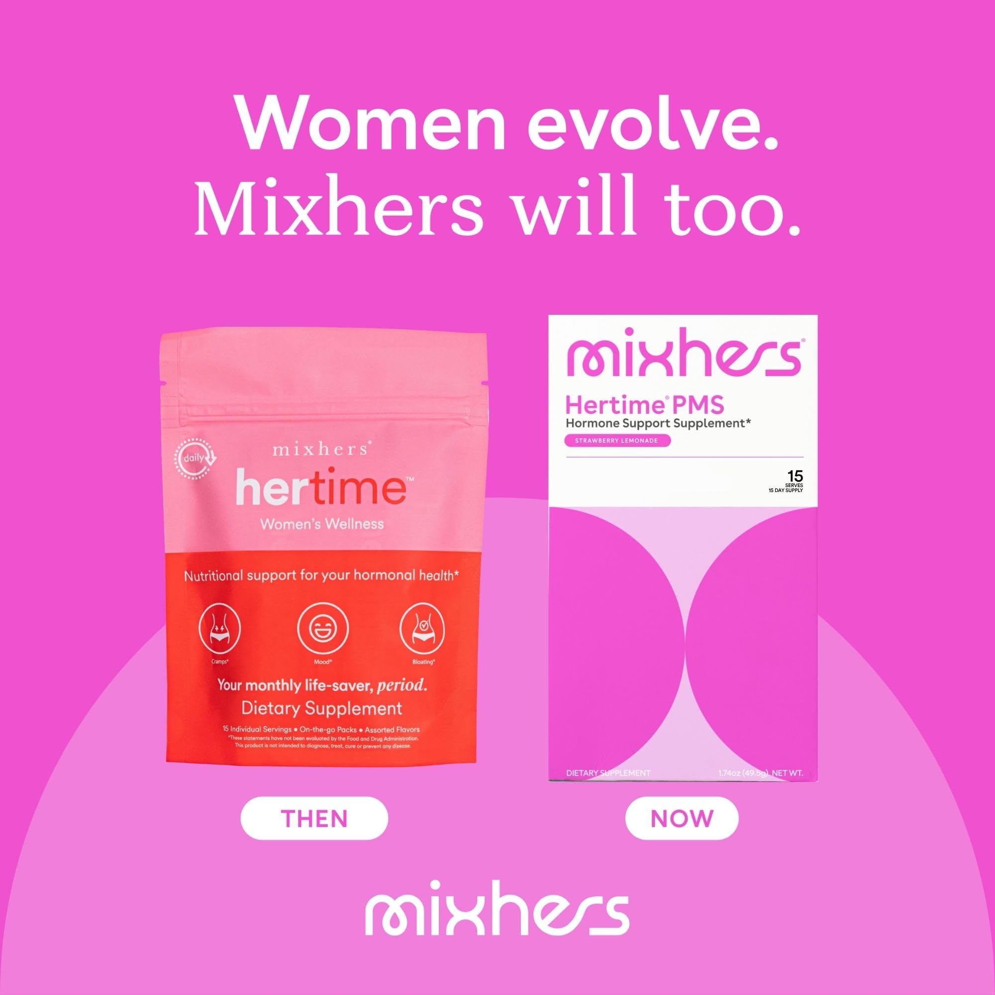 MIXHERS Hertime brand-logo reinforces trusted women-led wellness