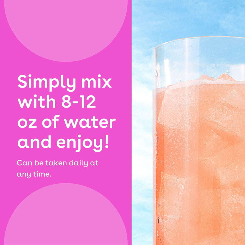 MIXHERS Hertime packet-close-up emphasizes convenient 15-pack supply