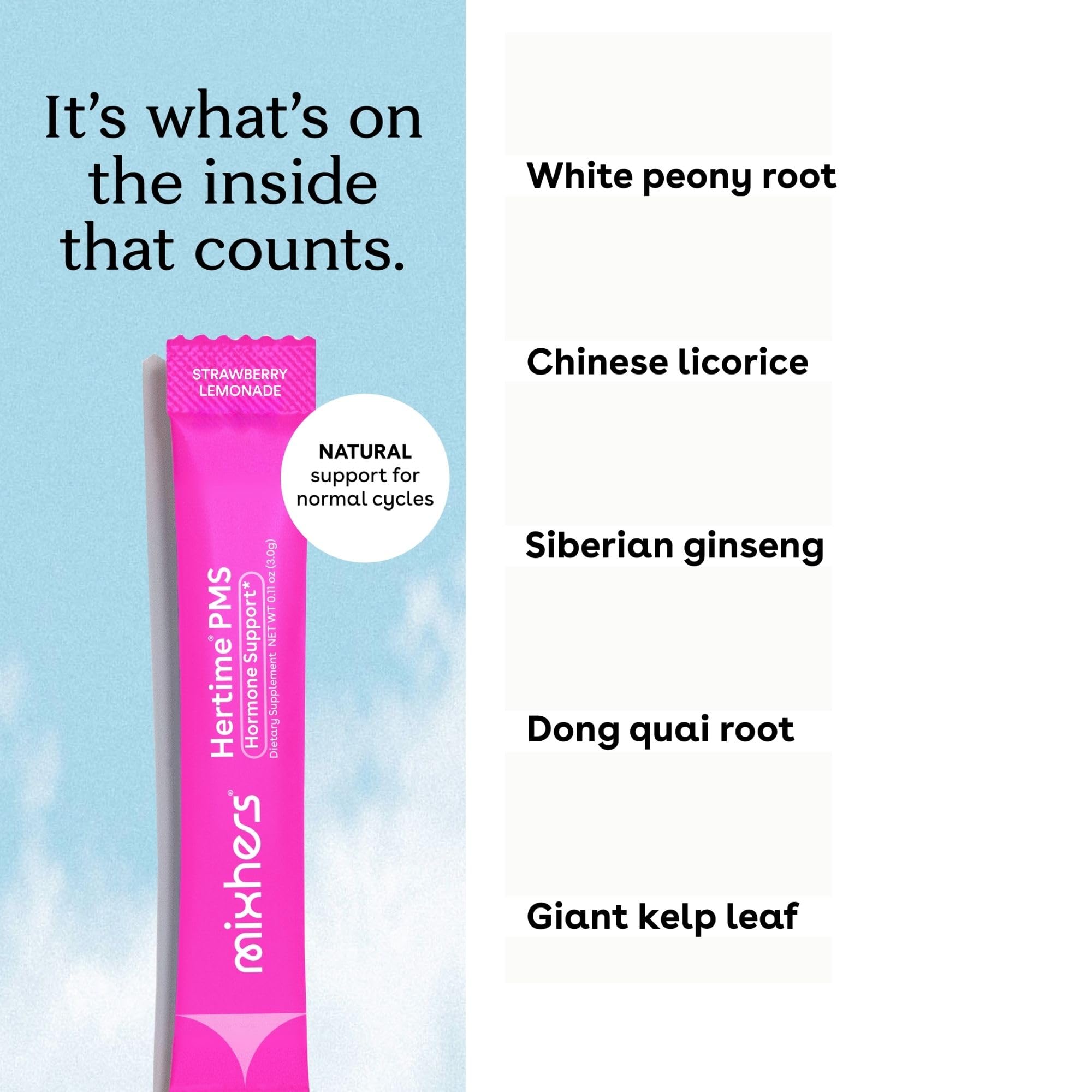 MIXHERS Hertime ready strawberry-lemonade drink for convenient daily use
