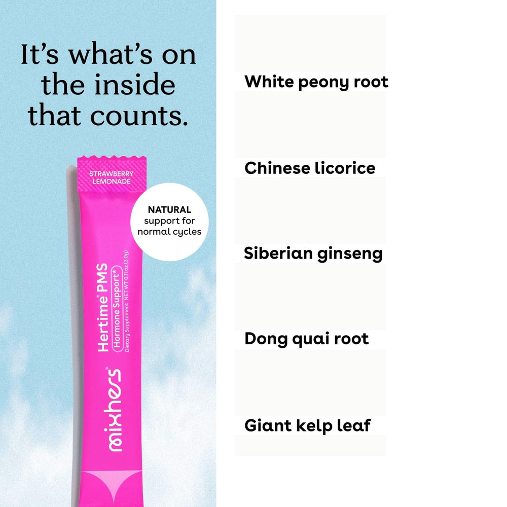 MIXHERS Hertime ready strawberry-lemonade drink for convenient daily use