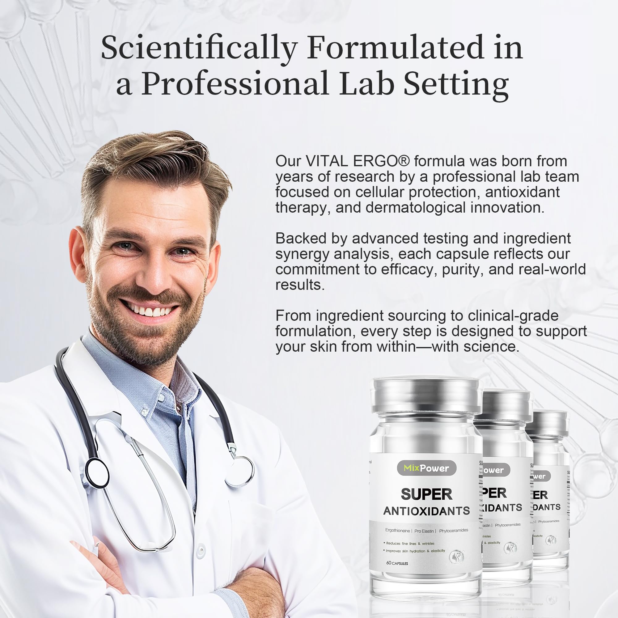 MixPower lab-testing seal indicating third-party quality checks