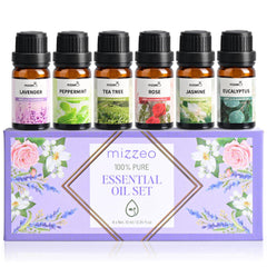 MIZZEO lavender essential oil bottle for calming aromatherapy at home