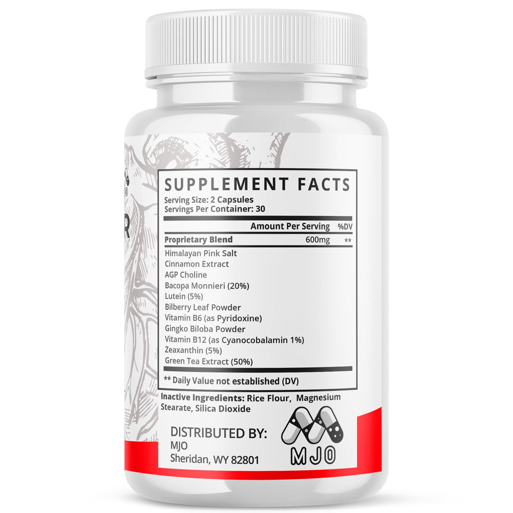 MJO Glyco Balancer dosage info close-up.
