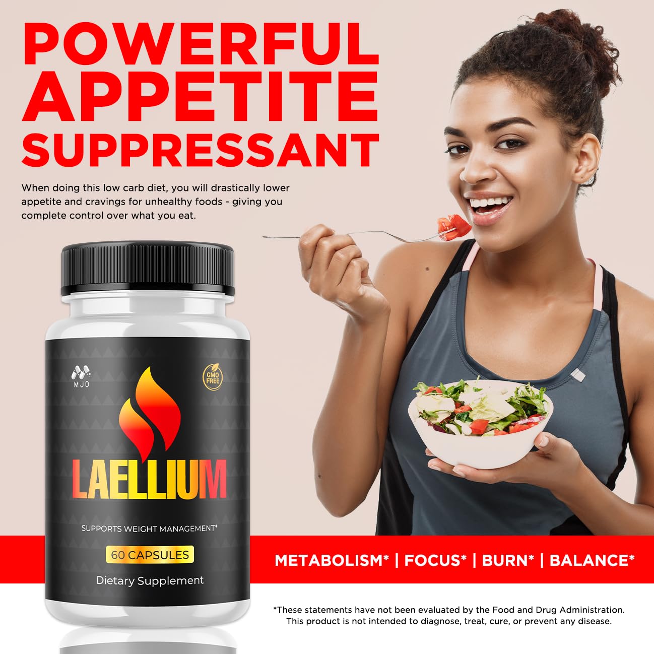 MJO Laellium bottle pictured for convenient daily supplementation