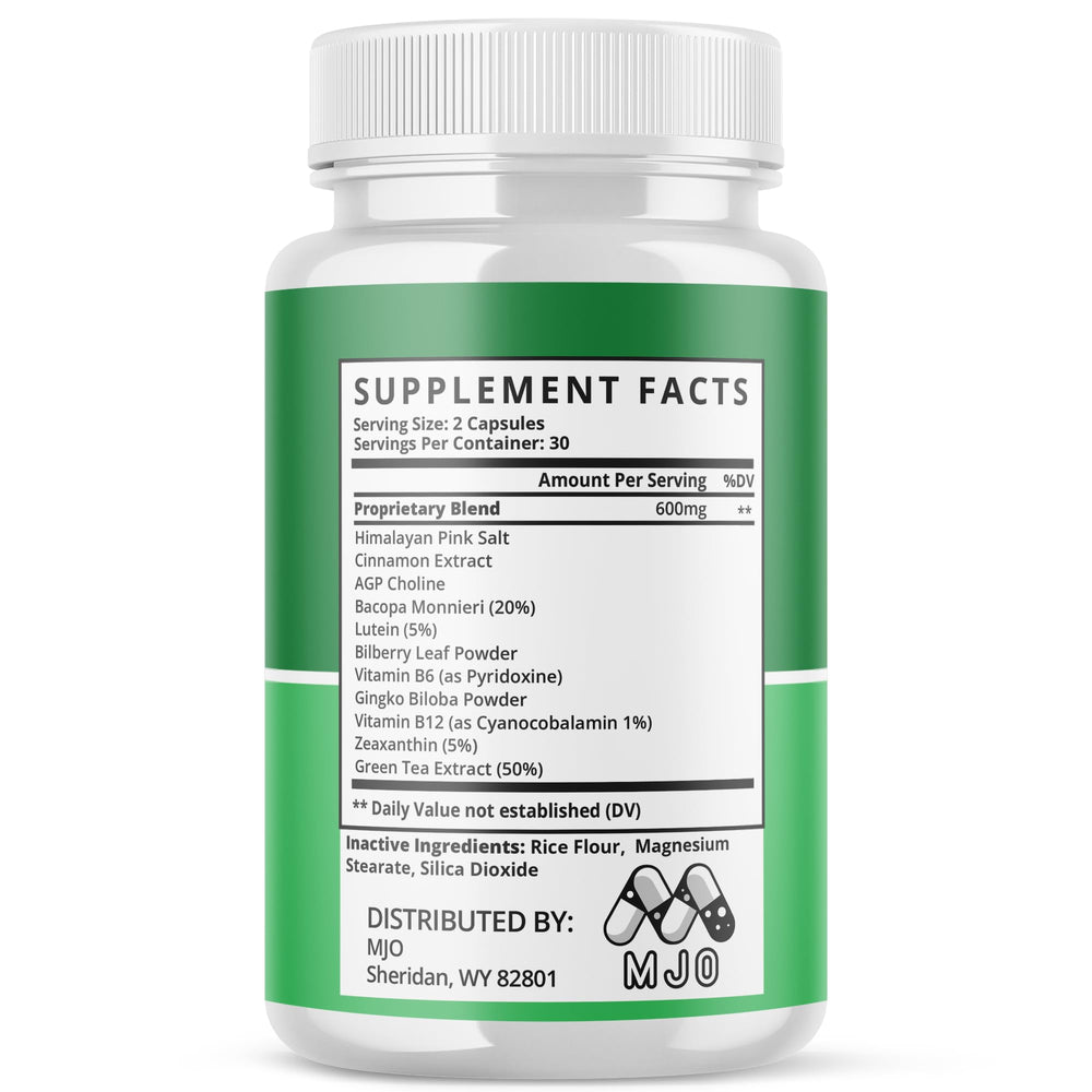 MJO LipoLess ingredients label closeup lists natural vitamins