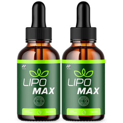 MJO Lipomax Drops bottle front with pink salt for daily wellness.