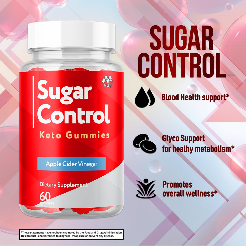 MJO SugarControl apple cider vinegar gummies with tangy flavor