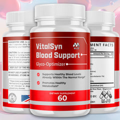 MJO Vitalsyn capsules closeup showing easy-to-swallow capsules