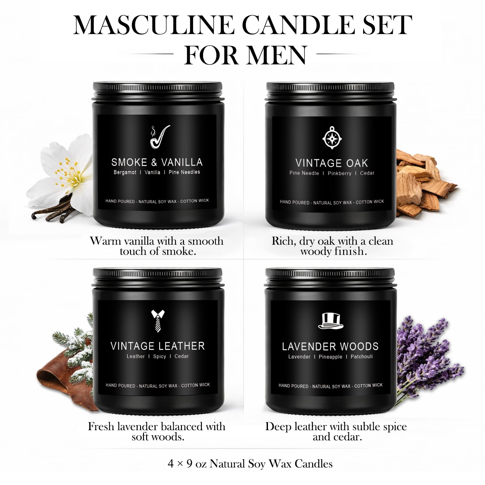MKCLDE smoke candle adds refined, calming atmosphere in any space.