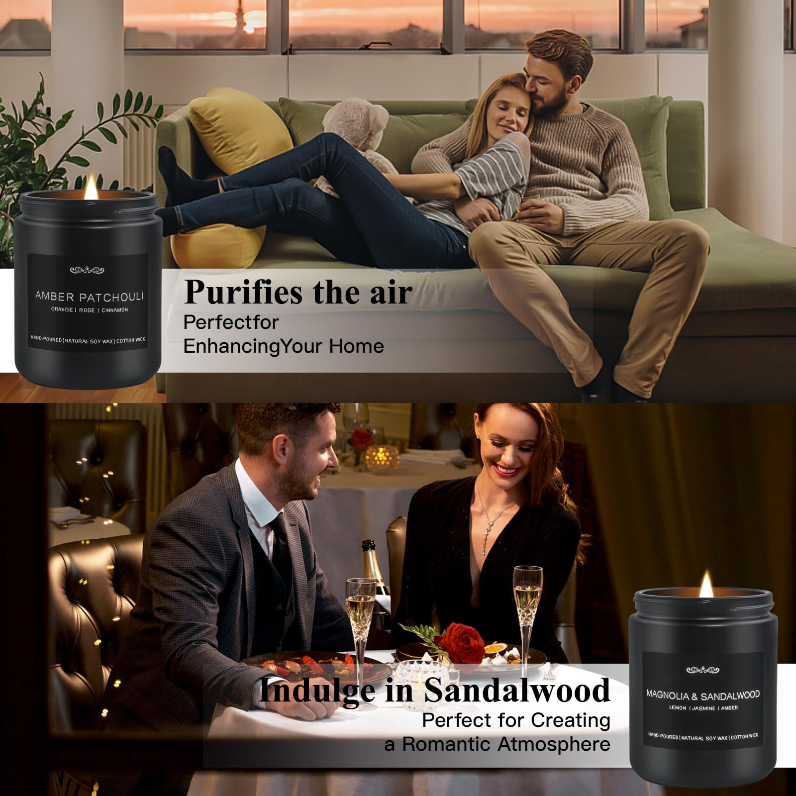 MKCLDE soy-wax candle offers clean burn and steady scent throw.