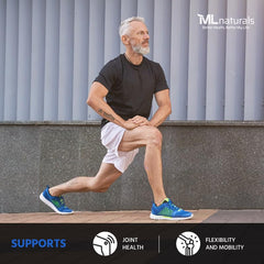 ML Naturals MSM 2000 mg label with ingredients and certifications.