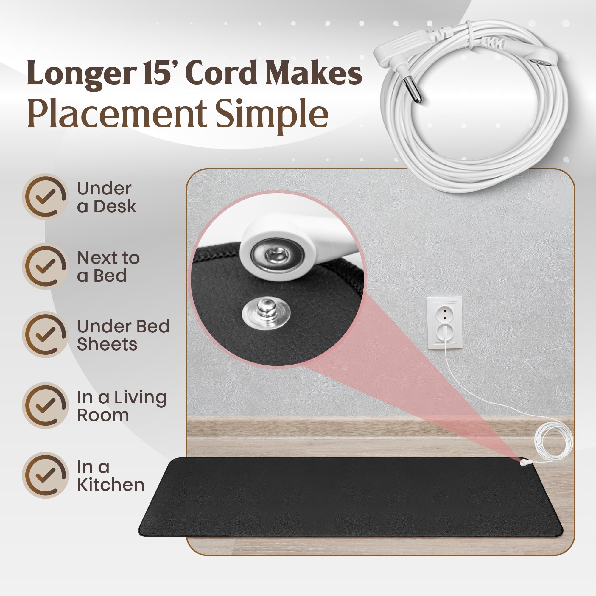 MLAB GroundFlow used at a desk for seated grounding sessions