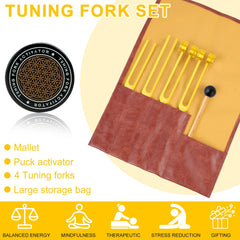 mllusxg gold tuning forks 136hz for focus during meditation