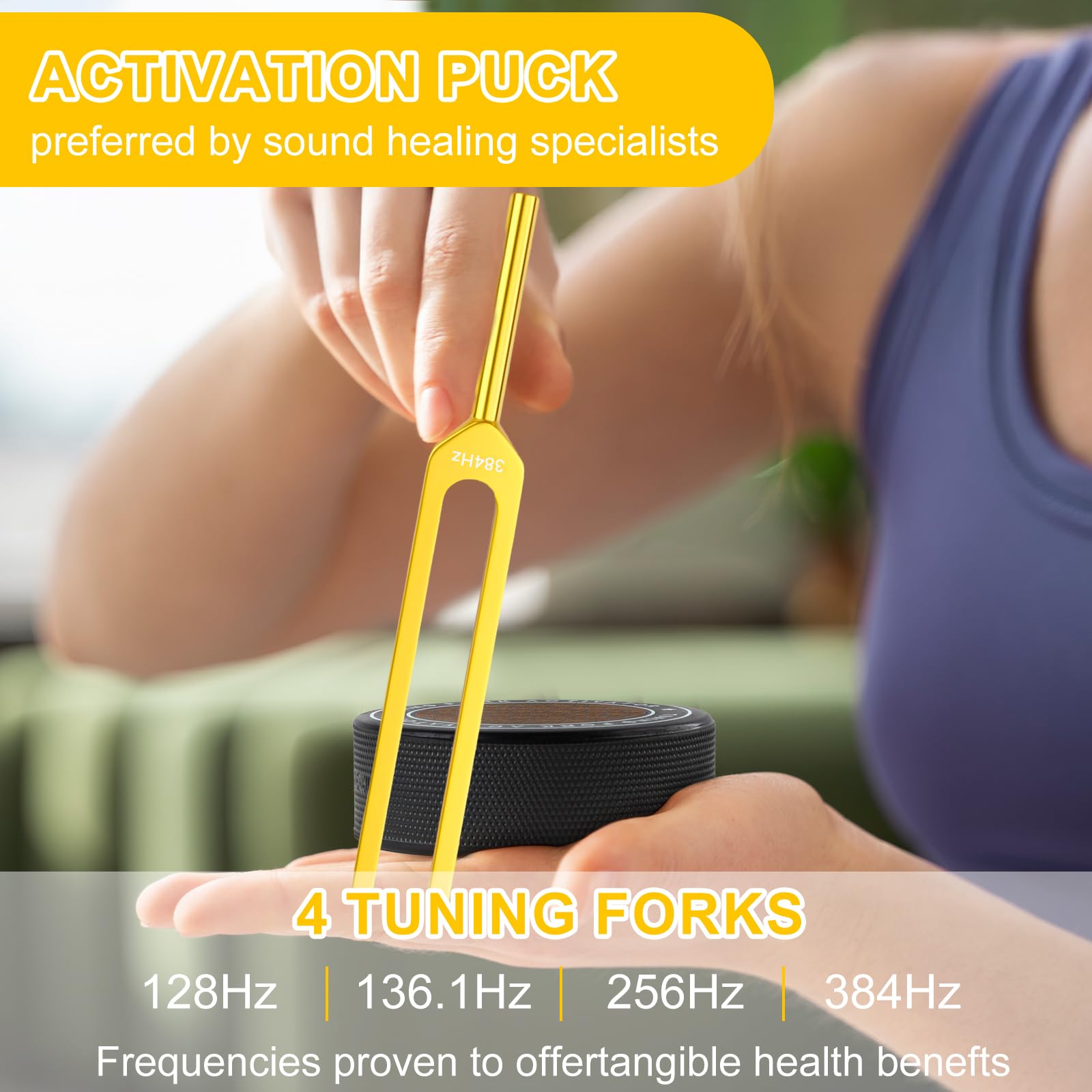 mllusxg hockey puck activator for tuning forks sessions